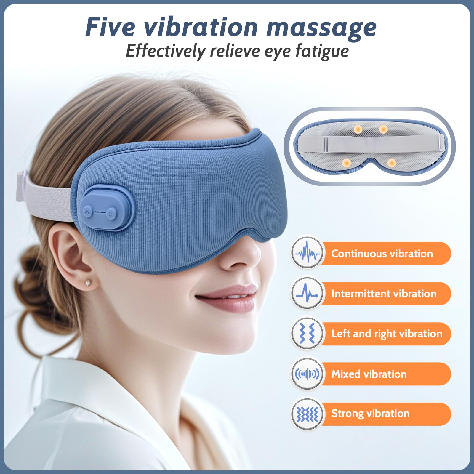 Yincook Mascarilla Ocular Ergonómica 3D con amplio espacio para parpadear