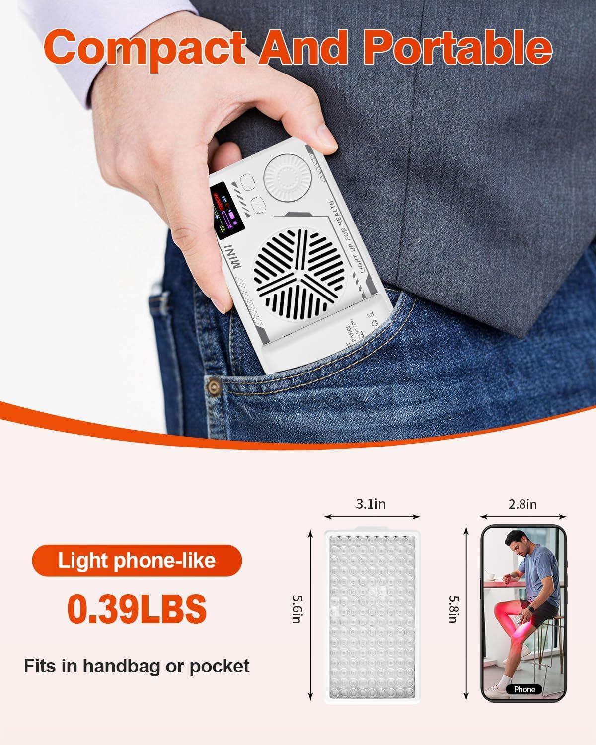 YIPFREE batería integrada de 5200mAh para uso sin enchufe