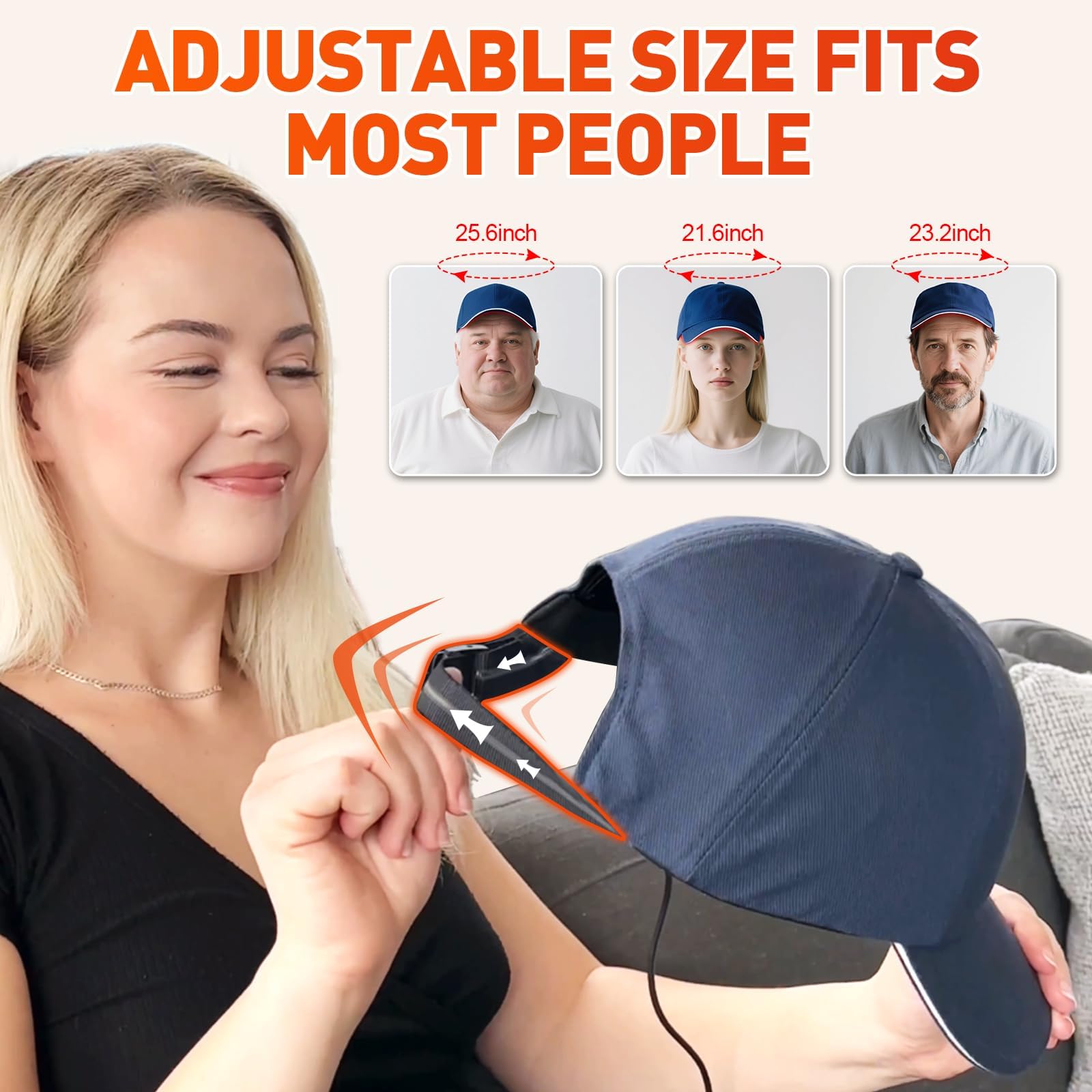 Gorra YIPFREE con ajuste de cinco niveles para comodidad.