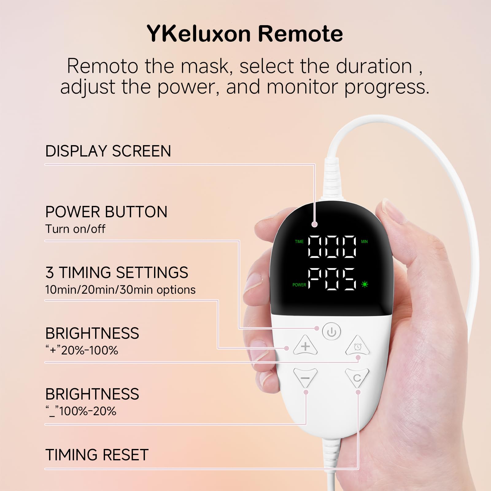 Con 240 chips LED, YKeluxon proporciona exposición suave y uniforme.