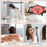 Uso en viaje con Mascarilla YKeluxon para cuidado facial fuera de casa.