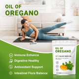 YKJHCSL botella con cápsulas de oregano y aceite para uso diario