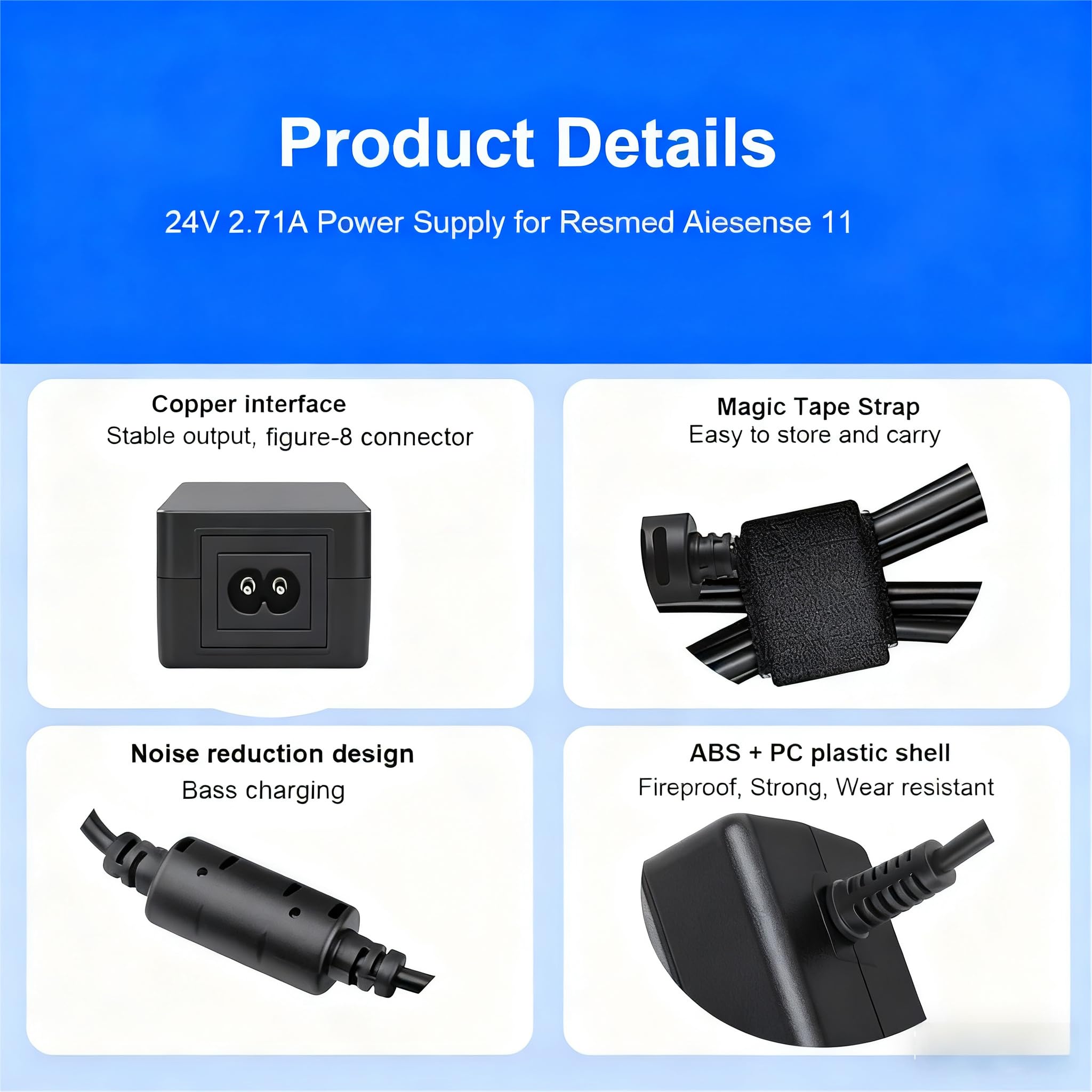 YLNYEUI ResMed AirSense 11 cable de 9.8 pies para mayor flexibilidad