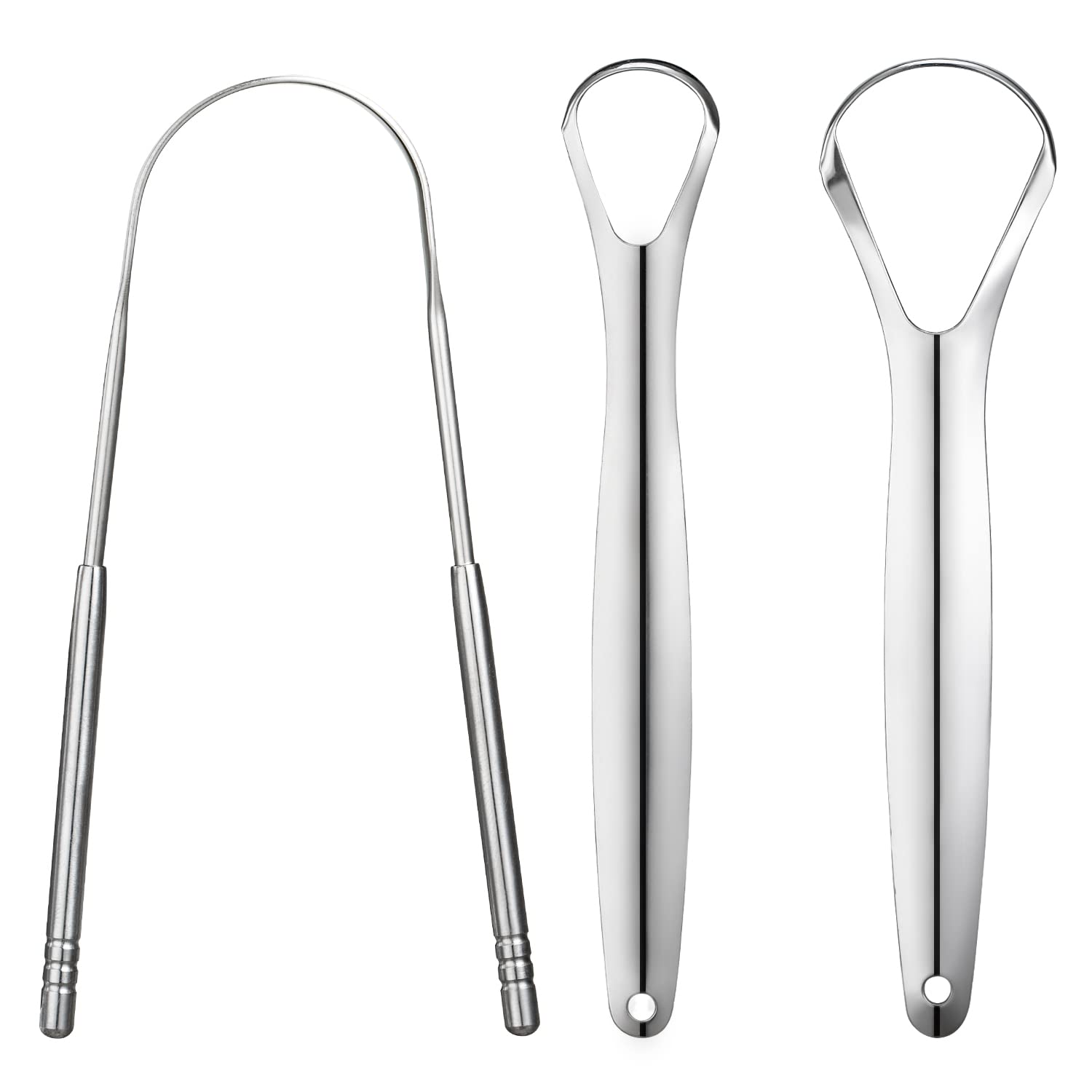 Raspador de lengua YLYL con mango dual ergonómico para una limpieza más fácil.