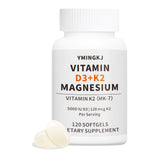 YMINGKJ Vitamina D3 K2, cápsulas blandas, envase práctico para uso diario.