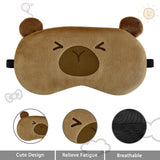 Ynaize diseño capibara, peluche suave para viajes y descanso nocturno.