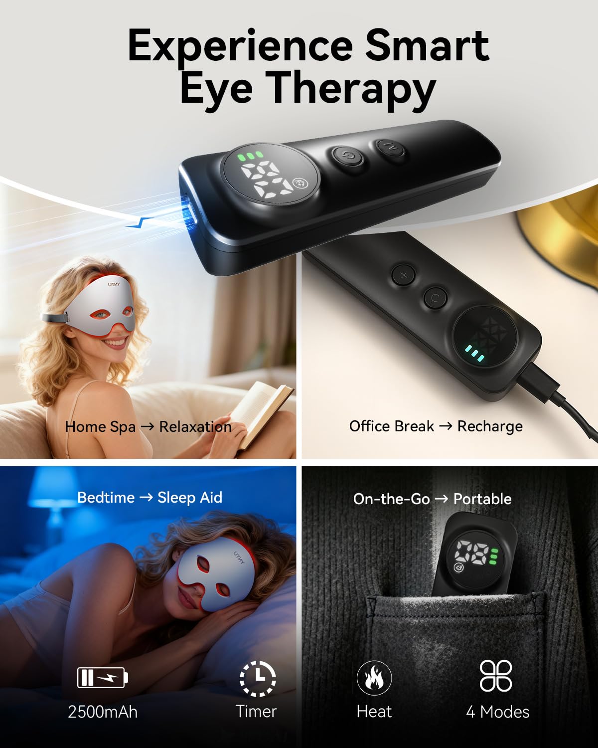 Batería recargable USB-C de YNTU, uso portátil y estable