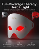 Mascarilla YNTU con luz roja para ojos, enfatizando confort ocular