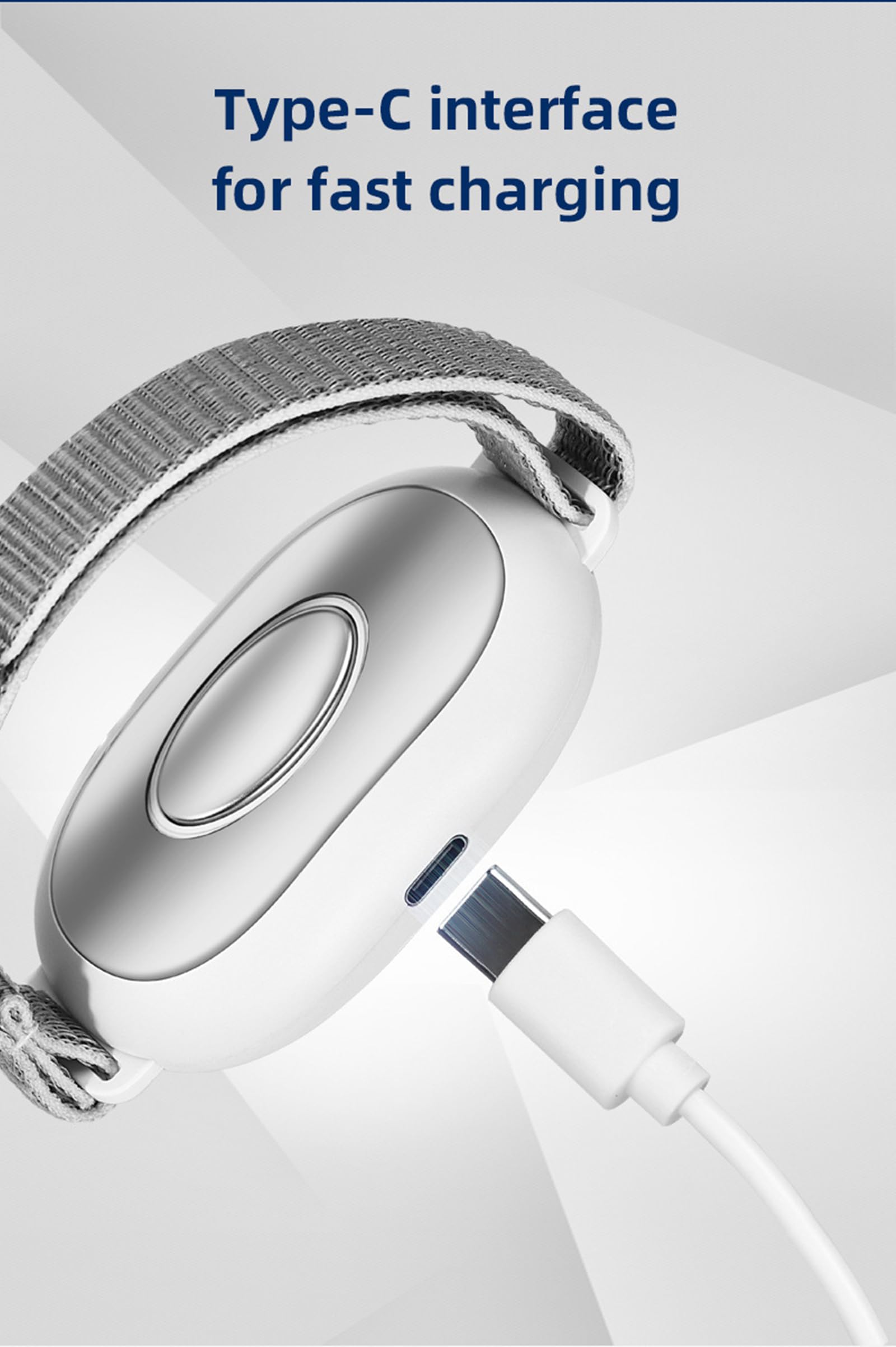 Carga por USB para usar en cualquier momento y lugar.