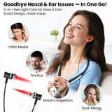 YOEYOU red light therapy device targeting ears for calming, non-invasive wellness sessions