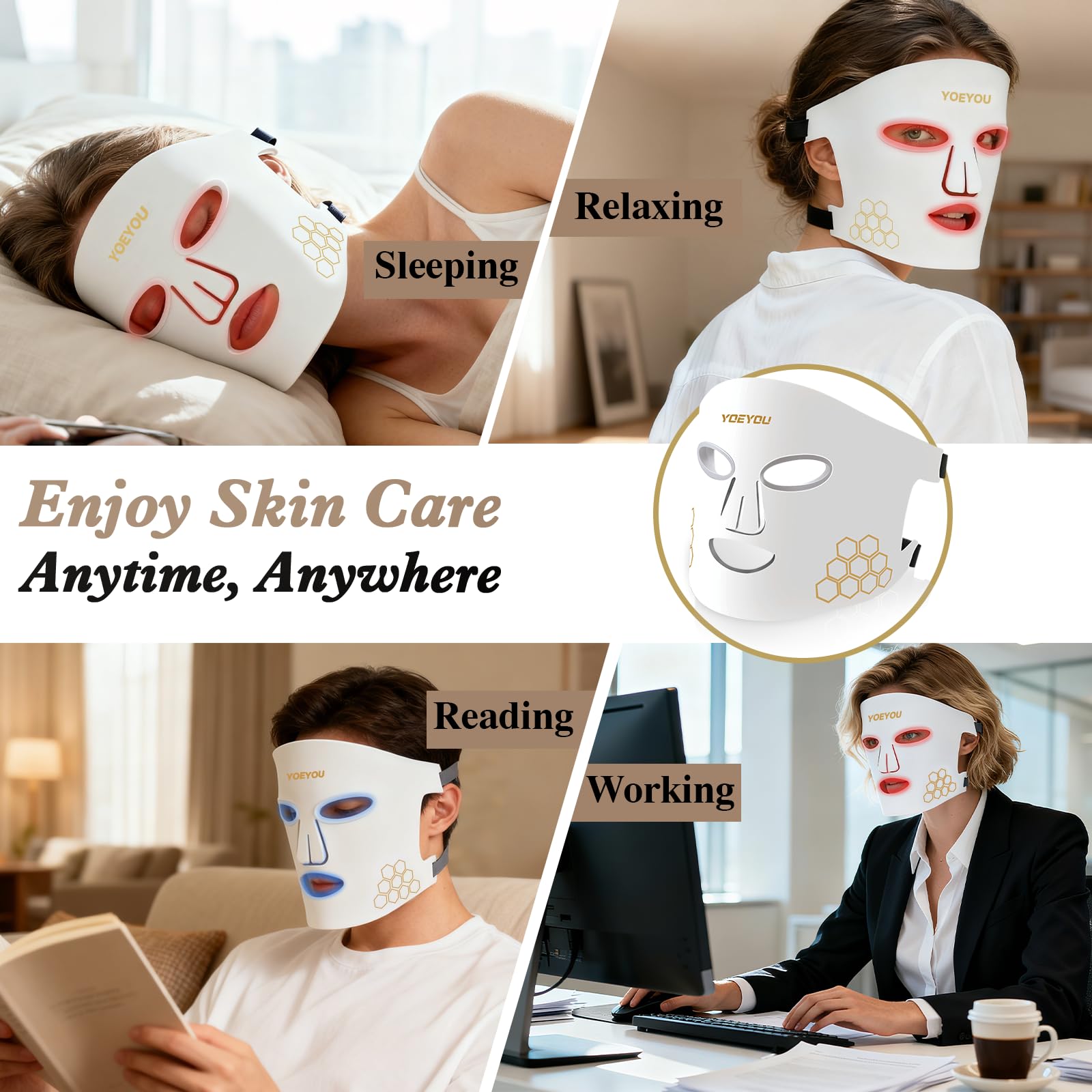 YOEYOU mascarilla desplegable para llevar y uso en movimiento