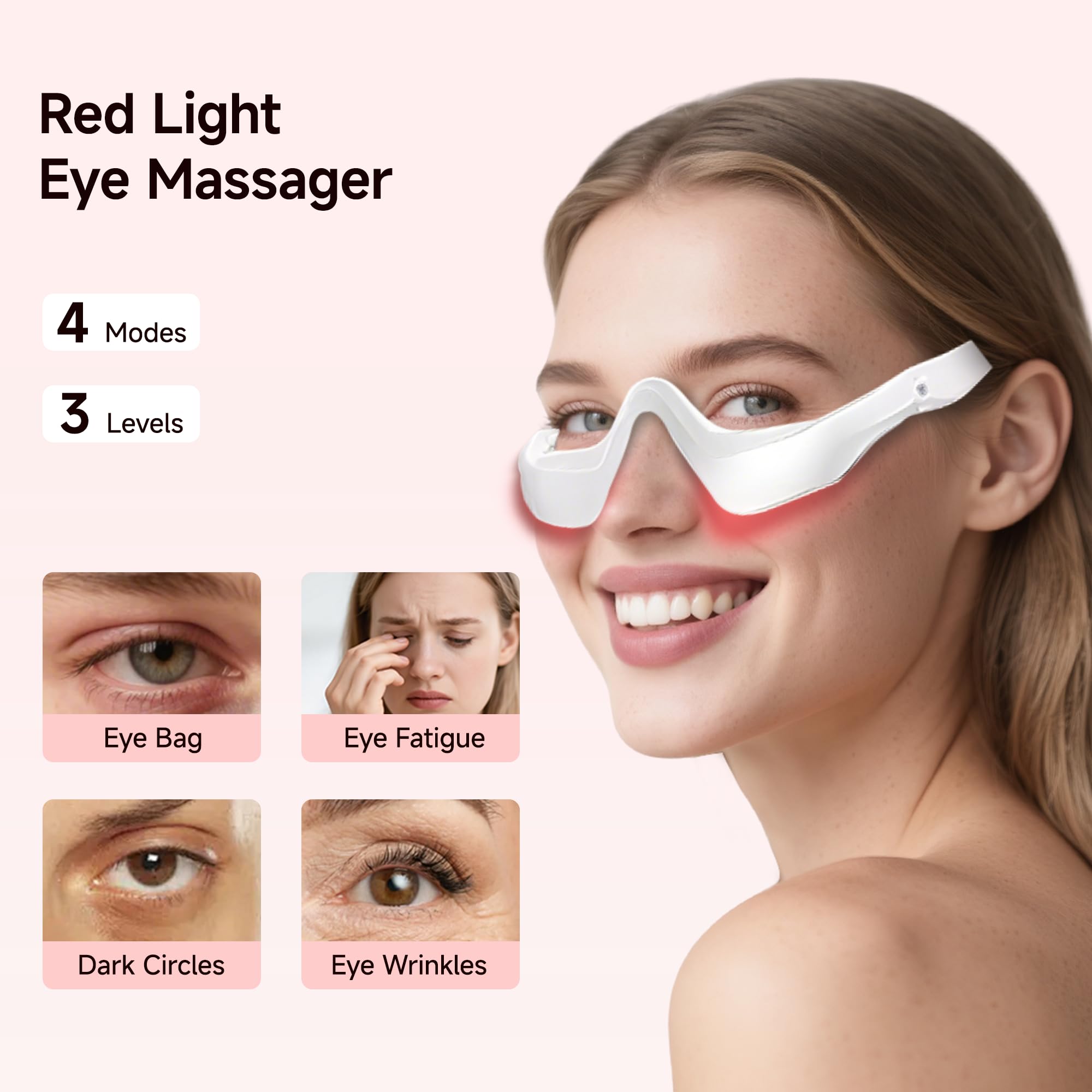 Terapia de luz roja Yoeyou con colágeno para firmeza de la piel.