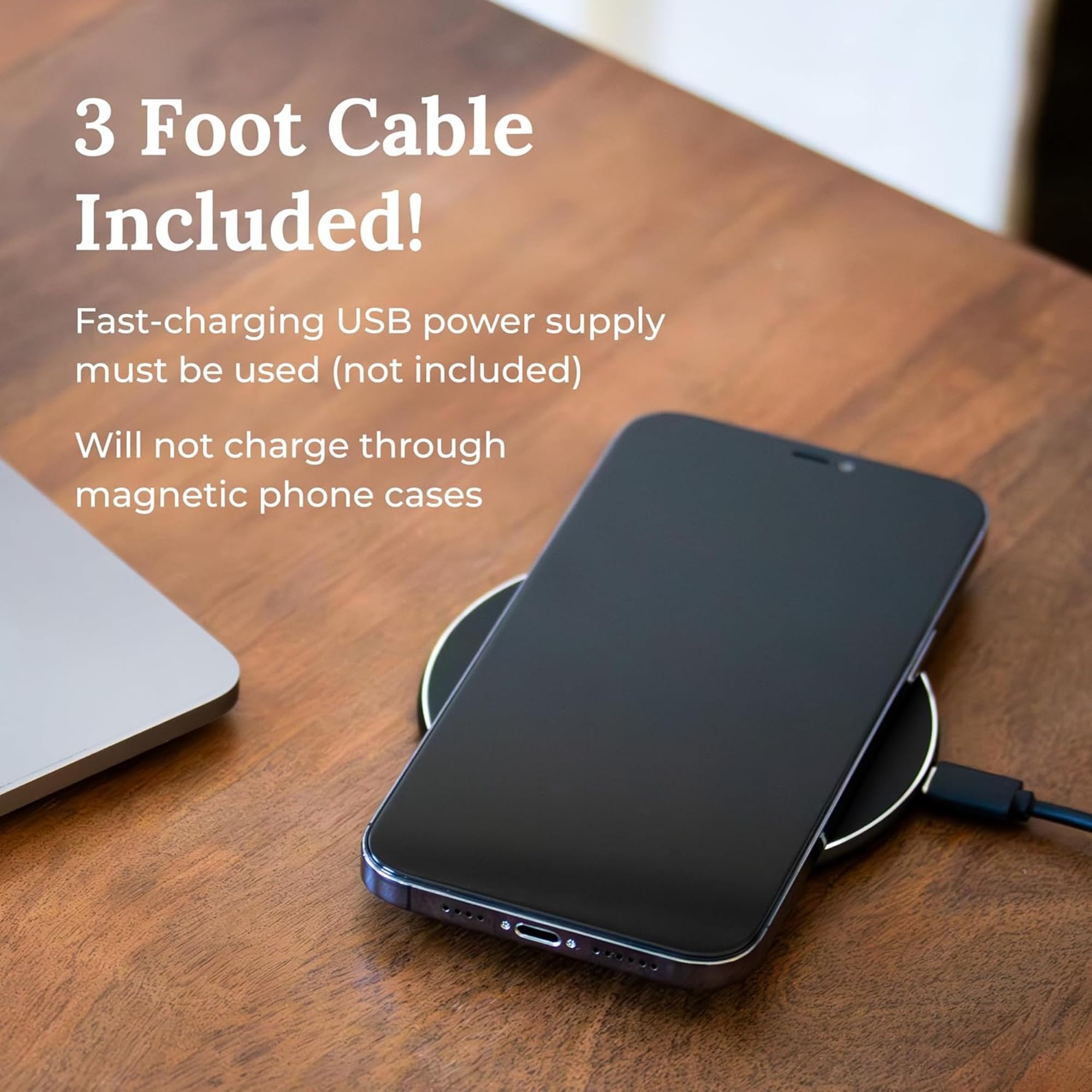 Cargador inalámbrico compacto de Yogasleep para viajes sin cables.
