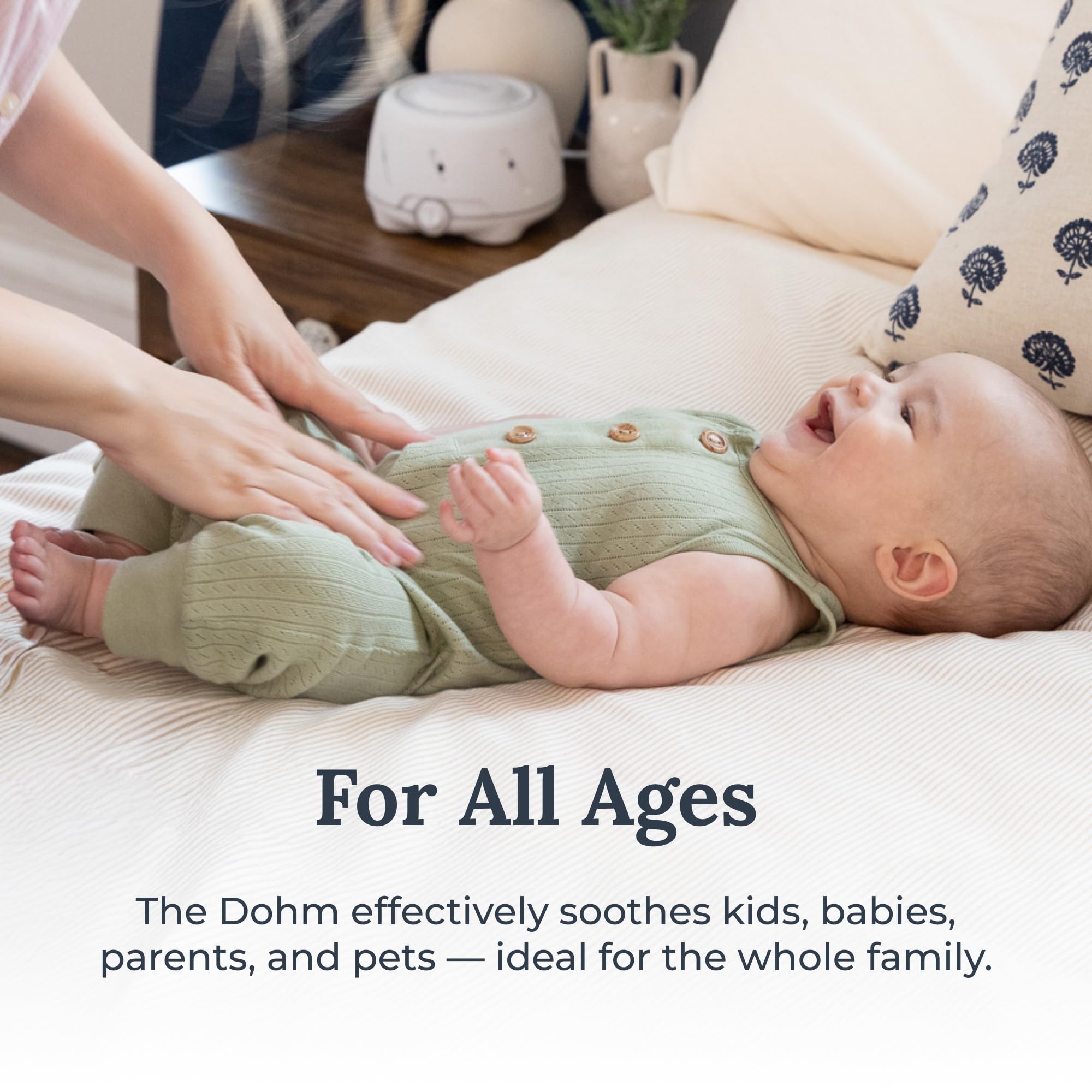 Yogasleep Dohm: varios acabados disponibles para combinar con la decoracion.