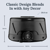 YOGASLEEP Dohm Classic negro, perfecto para dormir, estudiar o descansar sin distracciones.