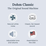 YOGASLEEP Dohm Classic: dos velocidades para ajustar tono y volumen