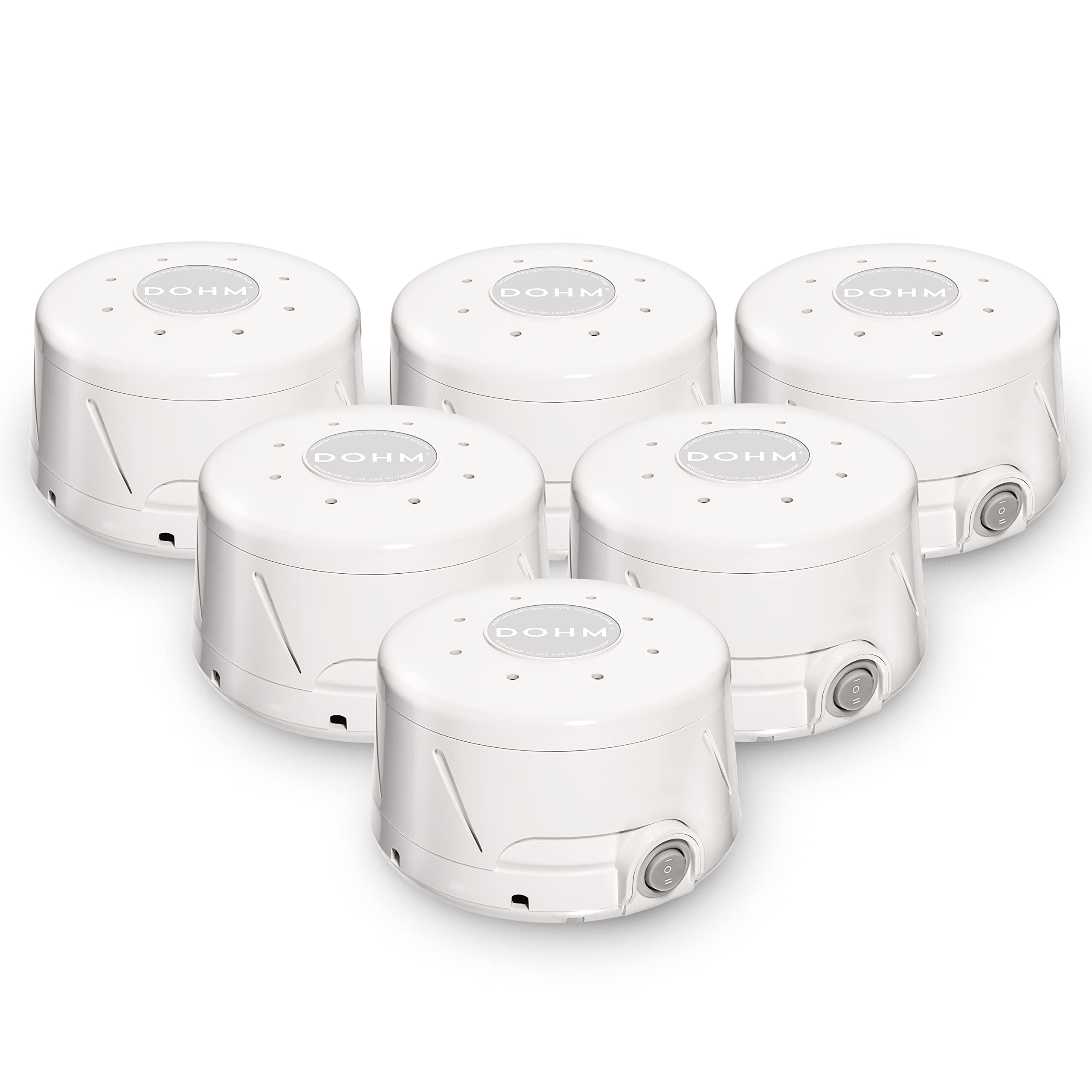 Yogasleep Dohm Classic: conjunto de 6 unidades en blanco, ideal para dormitorio limpio y silencioso