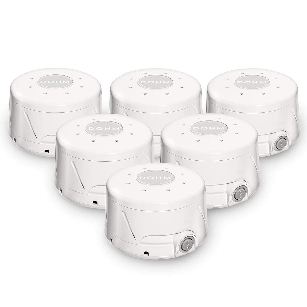 Yogasleep Dohm Classic: conjunto de 6 unidades en blanco, ideal para dormitorio limpio y silencioso