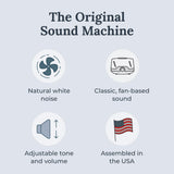 Yogasleep Dohm Classic: sonido blanco original para dormir sin corrientes