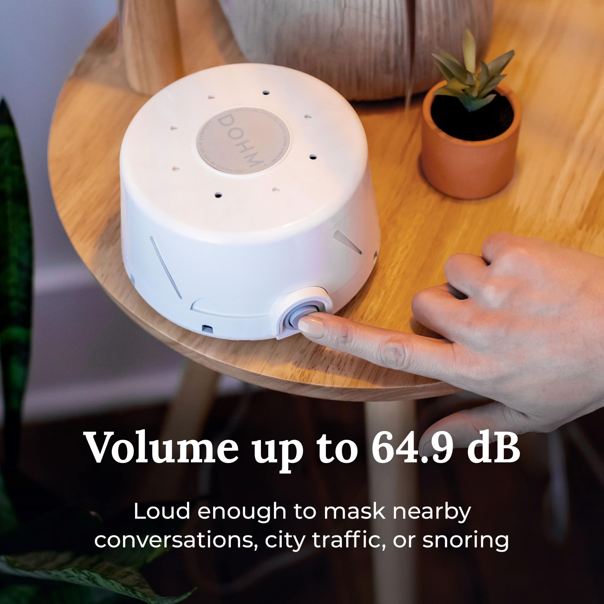 Yogasleep Dohm Classic ventilador real, ruido suave para dormir sin distracciones.