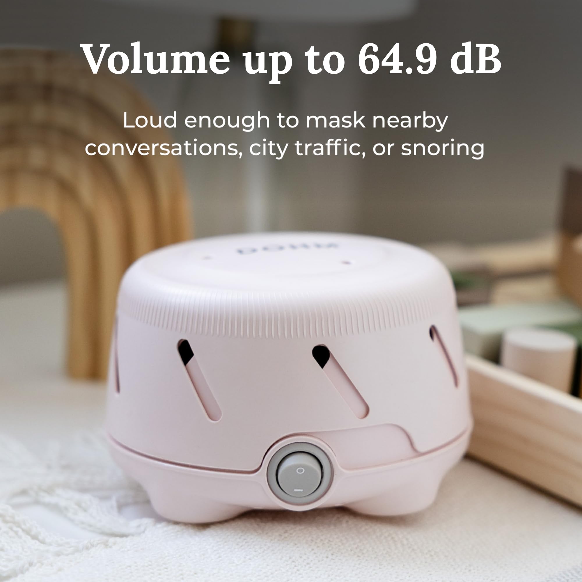 Yogasleep Dohm Uno diseño clásico encaja en cualquier espacio.