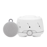 YOGASLEEP DOHM, frente del dispositivo blanco y gris, sonido natural para dormir.