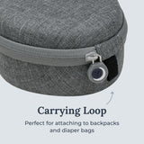 Interior bolsillos del estuche Yogasleep organizan cables y accesorios