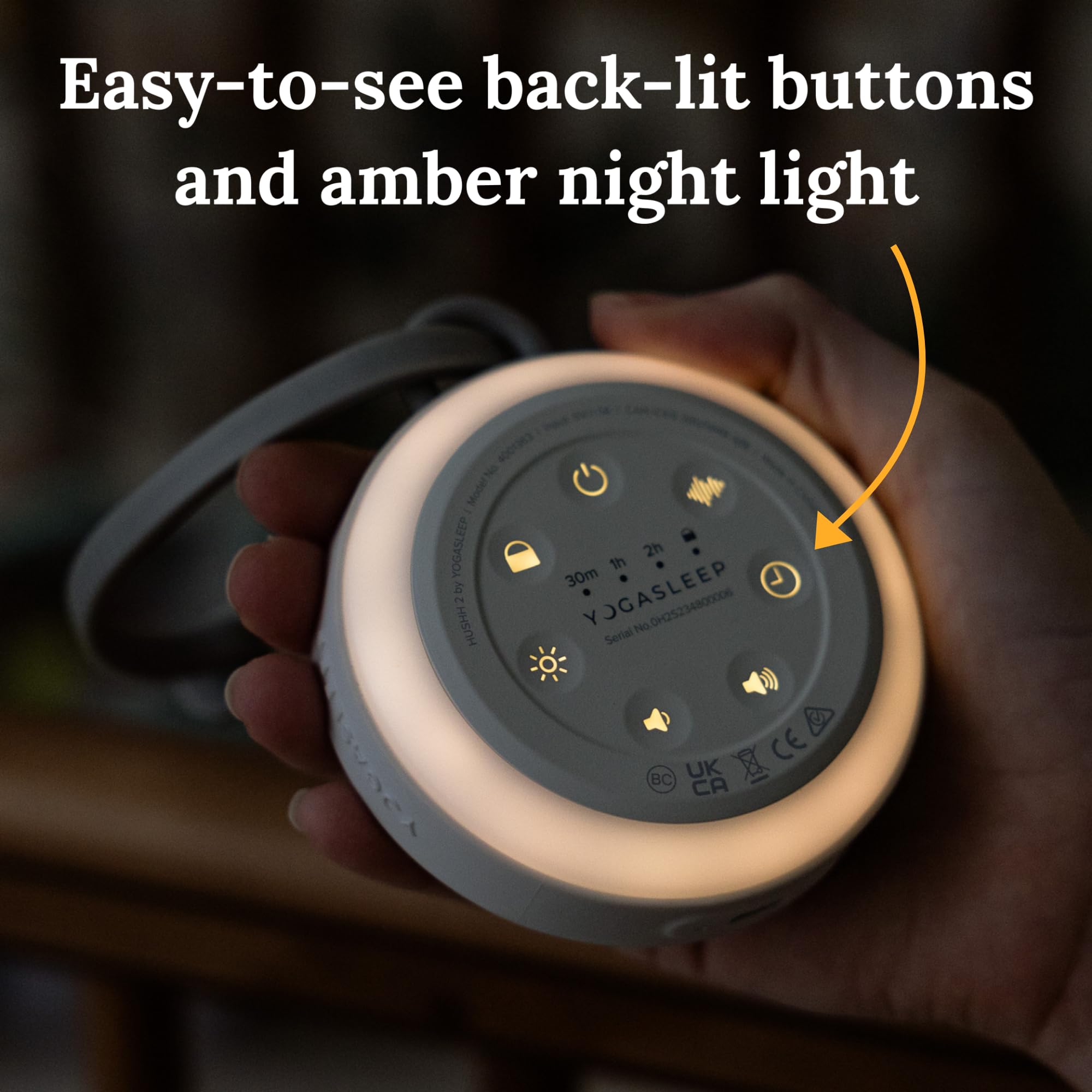 Yogasleep Hushh 2 con seis sonidos relajantes para tranquilizar al bebé