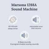YOGASLEEP Marsona con controles táctiles para ajustar sonido y volumen