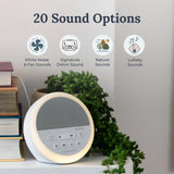 Yogasleep Nod incluye sonidos-naturaleza para crear calma durante la siesta.