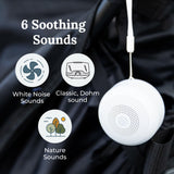 Yogasleep Travel Mini con sonido Dohm, práctico para viajes.