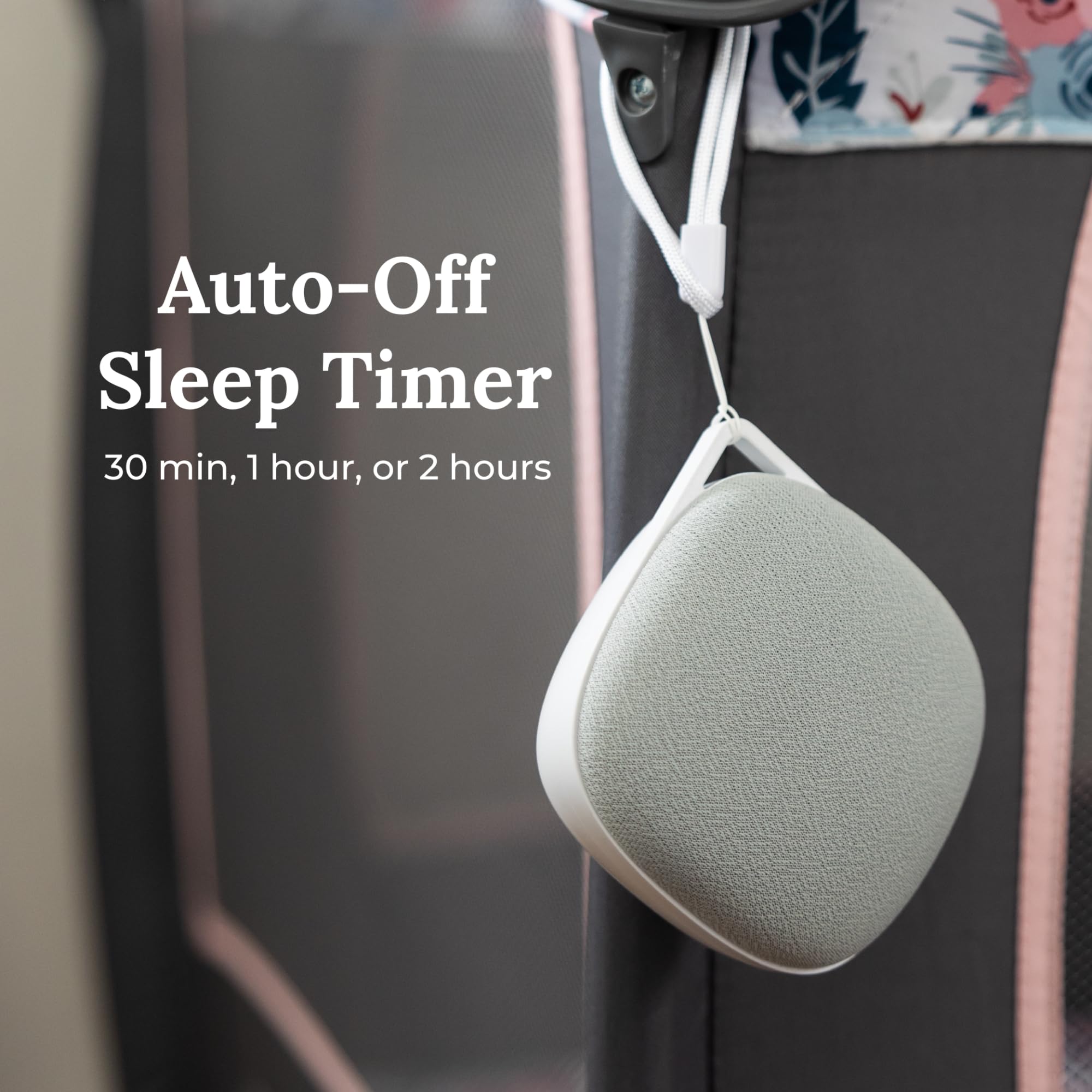 Yogasleep Travelcube, temporizador, facilita dormir sin interrupciones con apagado programable.