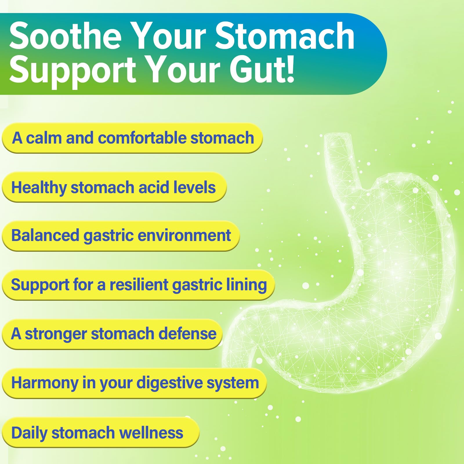 Yoghuaty H. Pylori Defense Probiotics etiqueta con ingredientes visibles
