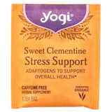 Empaque de YOGI TEA Clementina, opción conveniente para el consumo diario.