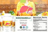 Keezhanelli de YOGIS HERBS, etiqueta detallada para cuidado renal y digestivo.