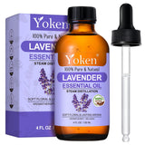 Yoken Lavanda: botella ámbar muestra aroma puro para perfumar ambientes