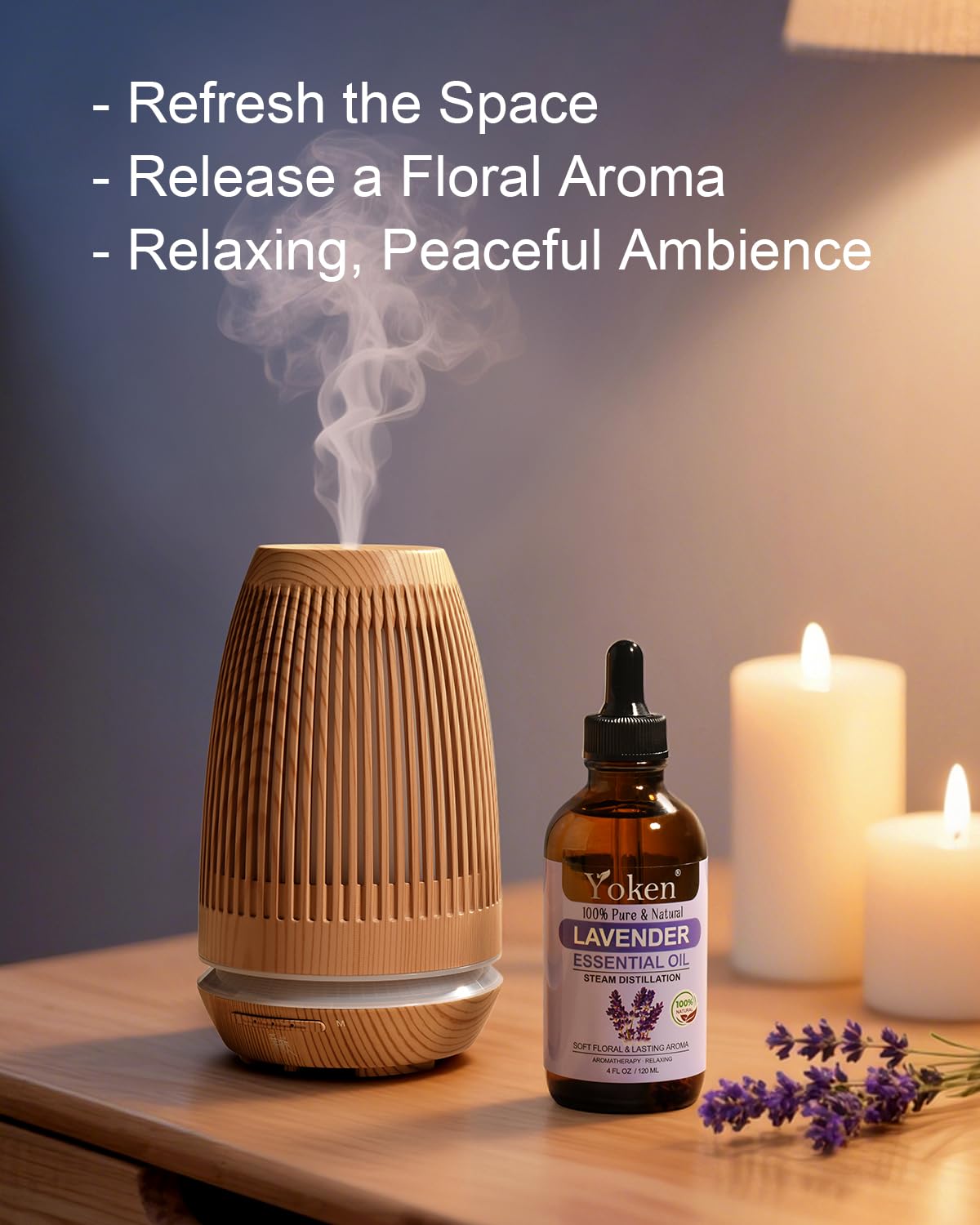 Yoken Lavanda: uso en difusor para crear un ambiente relajante