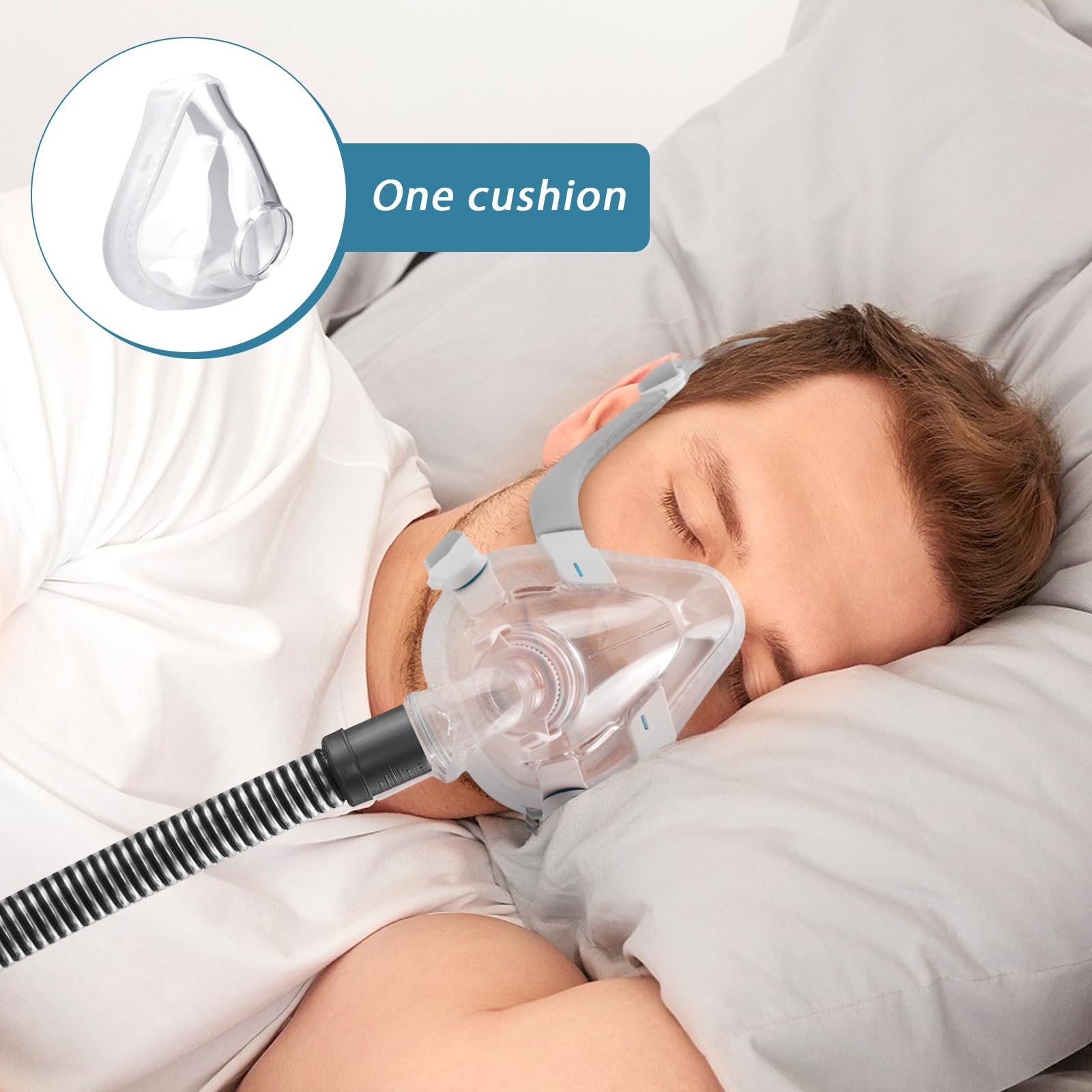YONCOZY cojin silicona suave F20 mediano, tacto agradable y limpieza fácil.