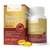 YongWell aceite de esporas Reishi con cáscara rota, alta concentración para uso diario.