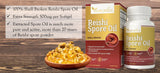 YongWell botella de Reishi con esporas, concentración alta en una cápsula.