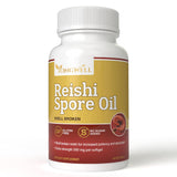 YongWell cápsulas de esporas Reishi de 500 mg, dosis conveniente diaria.