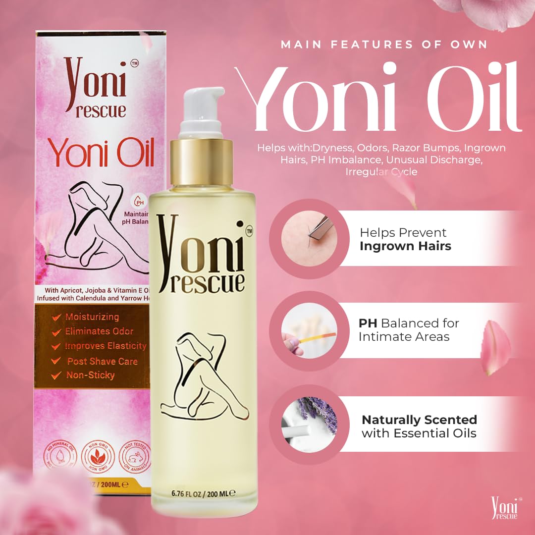 Yoni Rescue: primer plano de textura ligera para comodidad.