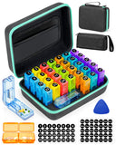 Yonlog organizador pastillas dos veces al día, ideal para viajar y no olvidar dosis.