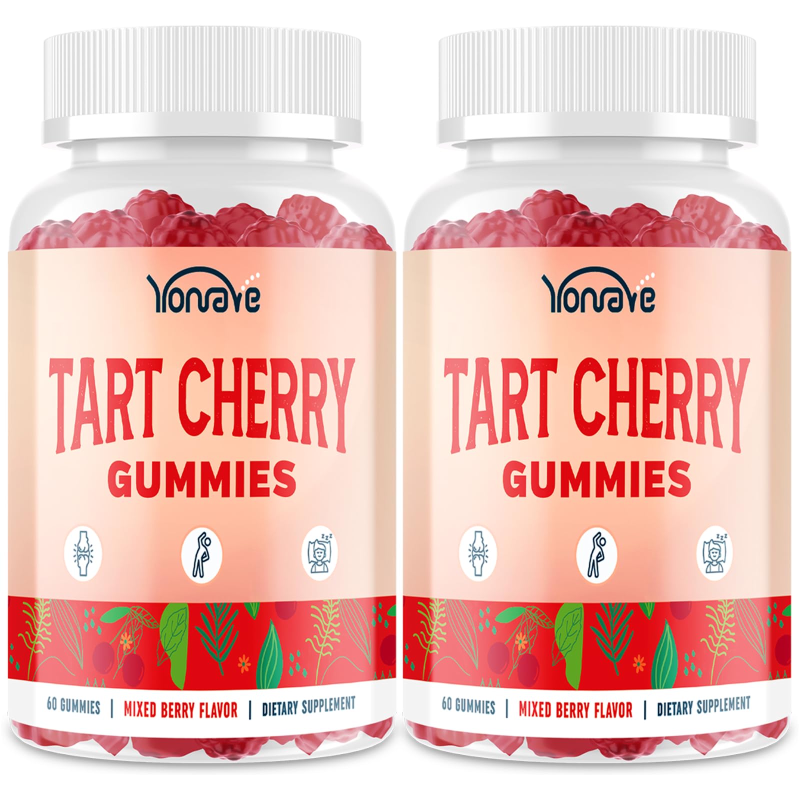 Yonrave cereza acida 3300mg gominas en botella para equilibrio diario