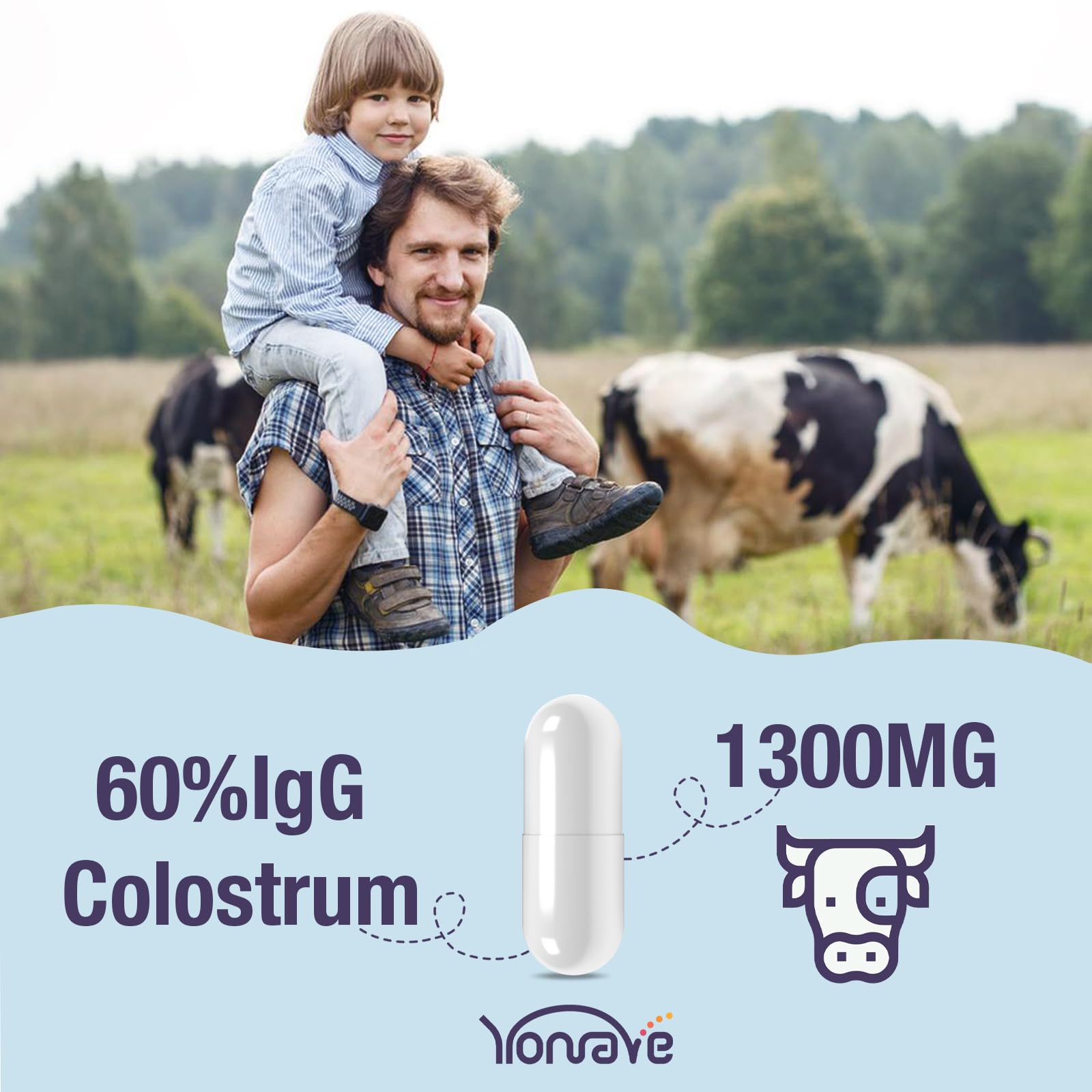 Yonrave colostro bovino factores probióticos: apoyo a la microbiota.
