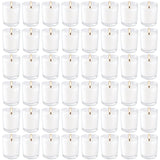 Vela votiva blanca de YOROXRG en cristal para iluminación suave en celebraciones.