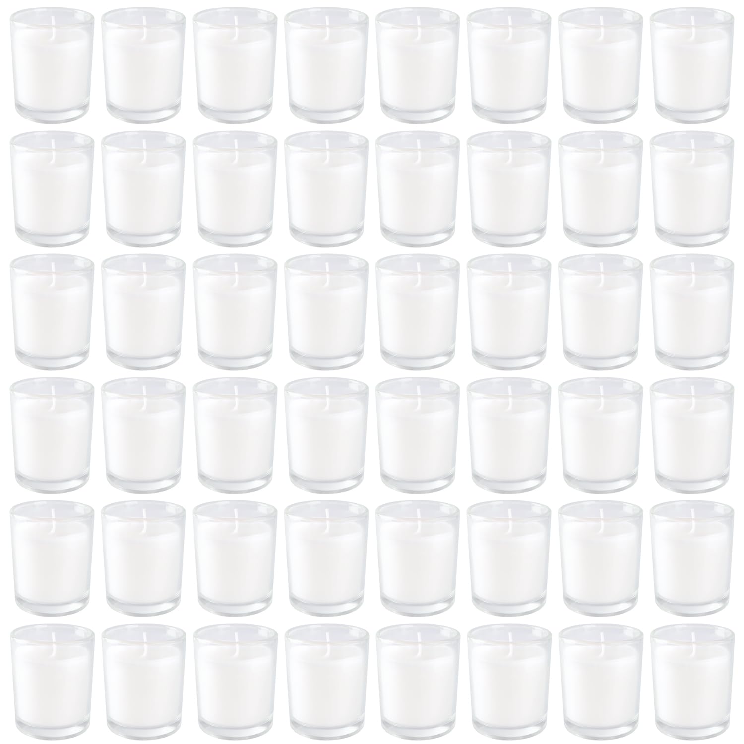 Vela votiva blanca YOROXRG para hogar y meditación diaria.