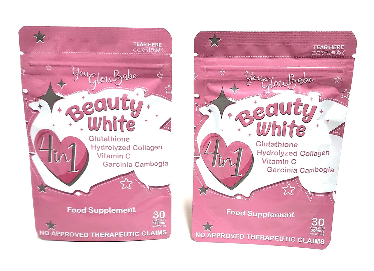 Botella de You Glow Babe Glutatión, diseño elegante para uso diario