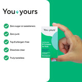 You+yours Metilfolato B Complex sin sabor, soporte diario potencial.