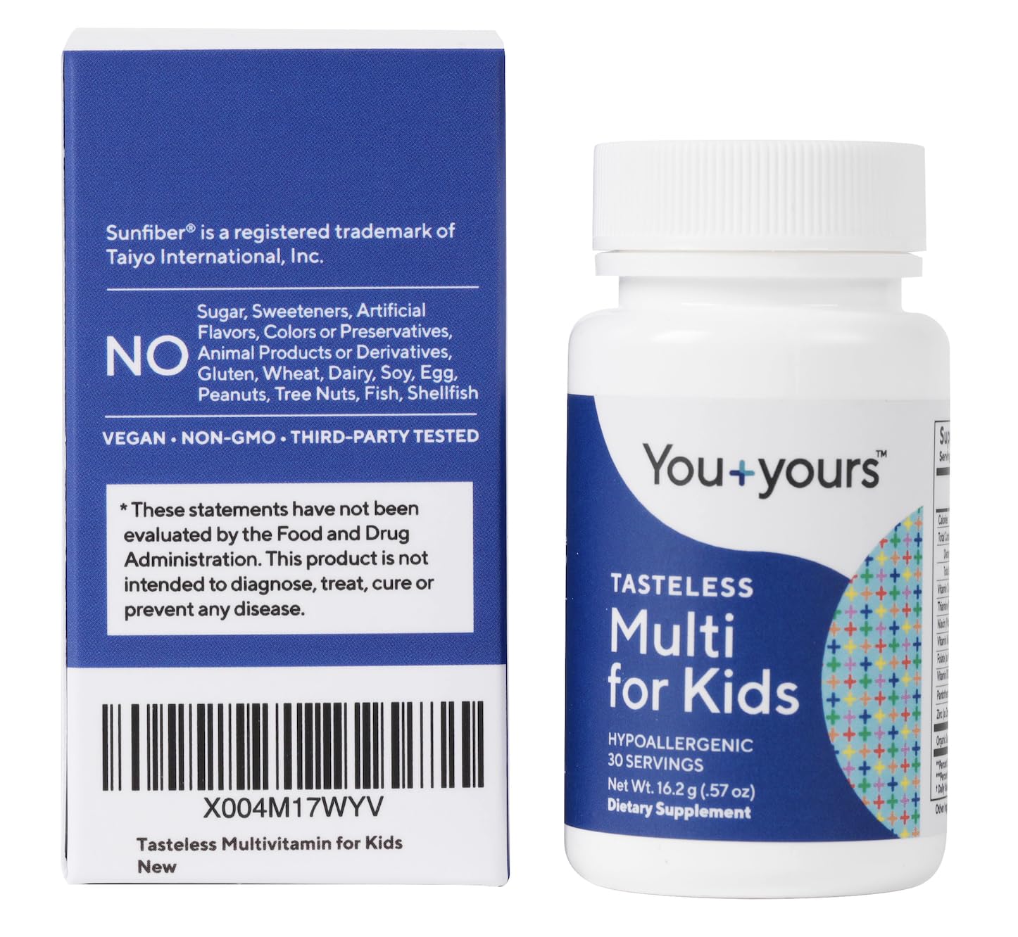 You+yours apoyo al desarrollo en niños pequeños sin sabor.